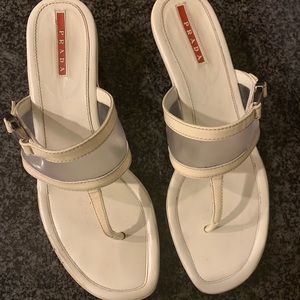 Prada White Sandals